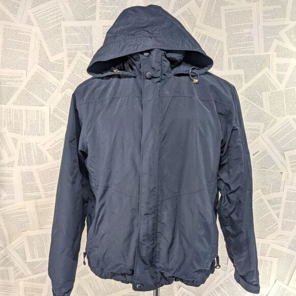 LL Bean Full Zip Nylon Windbreaker Medium - Picture 1 of 10